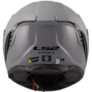 Imagem 10 de Capacete LS2 Storm III Monocolor - Cinza Nardo