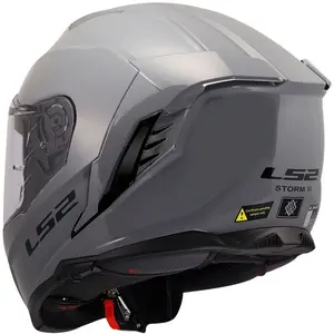 Imagem 7 de Capacete LS2 Storm III Monocolor - Cinza Nardo