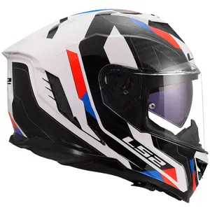 Imagem 2 de Capacete LS2 Storm III Sporty - Branco/Azul/Vermelho