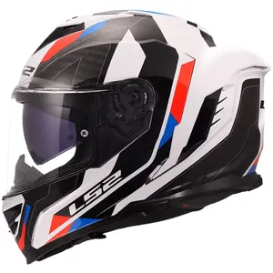Capacete LS2 Storm III Sporty - Branco/Azul/Vermelho