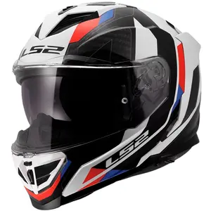 Imagem 3 de Capacete LS2 Storm III Sporty - Branco/Azul/Vermelho