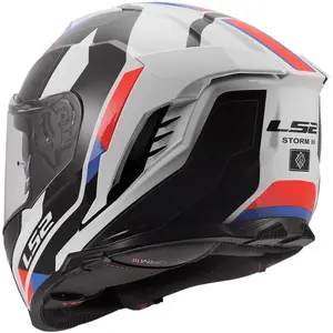 Imagem 7 de Capacete LS2 Storm III Sporty - Branco/Azul/Vermelho