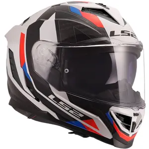Imagem 4 de Capacete LS2 Storm III Sporty - Branco/Azul/Vermelho