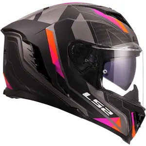 Imagem 2 de Capacete LS2 Storm III Sporty - Cinza/Roxo