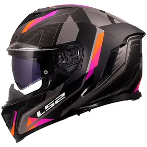 Capacete LS2 Storm III Sporty - Cinza/Roxo