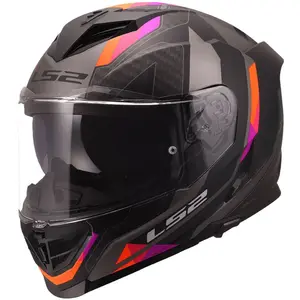 Imagem 3 de Capacete LS2 Storm III Sporty - Cinza/Roxo