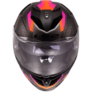 Imagem 6 de Capacete LS2 Storm III Sporty - Cinza/Roxo