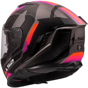 Imagem 7 de Capacete LS2 Storm III Sporty - Cinza/Roxo