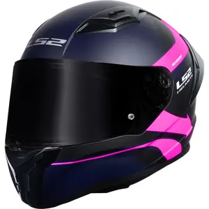 Imagem 3 de Capacete LS2 Vigo Vision - Azul Navy/Rosa Fosco