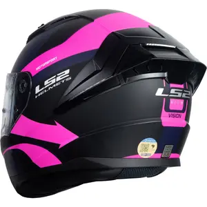 Imagem 5 de Capacete LS2 Vigo Vision - Azul Navy/Rosa Fosco