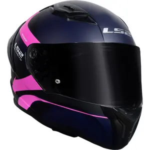 Imagem 4 de Capacete LS2 Vigo Vision - Azul Navy/Rosa Fosco
