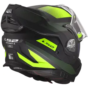 Imagem 4 de Capacete LS2 Advant X FF901 Nova - Preto/Amarelo Fosco (Articulado)