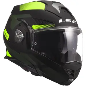 Imagem 3 de Capacete LS2 Advant X FF901 Nova - Preto/Amarelo Fosco (Articulado)