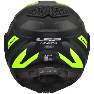 Imagem 9 de Capacete LS2 Advant X FF901 Nova - Preto/Amarelo Fosco (Articulado)