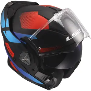 Imagem 10 de Capacete LS2 Advant X FF901 Nova - Preto/Vermelho/Azul (Articulado)