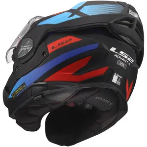 Imagem 9 de Capacete LS2 Advant X FF901 Nova - Preto/Vermelho/Azul (Articulado)