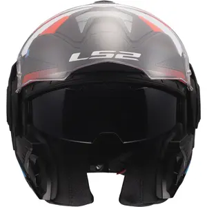 Imagem 8 de Capacete LS2 Advant X FF901 Nova - Preto/Vermelho/Azul (Articulado)