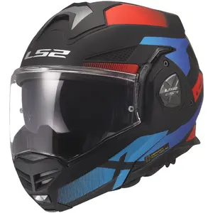 Imagem 3 de Capacete LS2 Advant X FF901 Nova - Preto/Vermelho/Azul (Articulado)