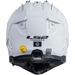 Imagem 10 de Capacete LS2 MX702 Pioneer 2 Monocolor - Branco