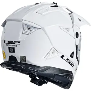 Imagem 9 de Capacete LS2 MX702 Pioneer 2 Monocolor - Branco