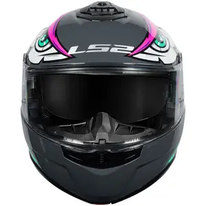 Imagem 7 de Capacete LS2 Strobe 2 FF908 Tribal - Rosa (Articulado)