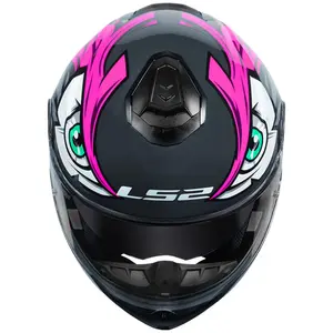 Imagem 8 de Capacete LS2 Strobe 2 FF908 Tribal - Rosa (Articulado)