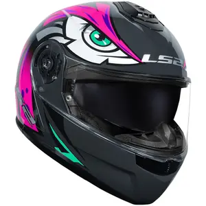 Imagem 6 de Capacete LS2 Strobe 2 FF908 Tribal - Rosa (Articulado)