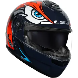Imagem 6 de Capacete LS2 Strobe 2 FF908 Tribal - Laranja (Articulado)