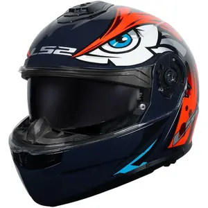 Imagem 5 de Capacete LS2 Strobe 2 FF908 Tribal - Laranja (Articulado)