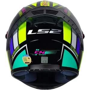 Imagem 7 de Capacete LS2 FF358 Pro Bomber - Preto/Verde