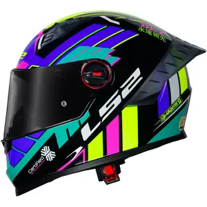Capacete LS2 FF358 Pro Bomber - Preto/Verde