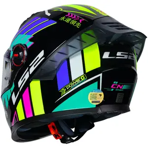 Imagem 6 de Capacete LS2 FF358 Pro Bomber - Preto/Verde