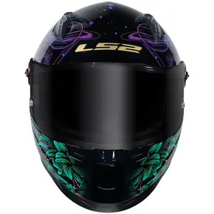 Imagem 4 de Capacete LS2 FF358 Pro Moon - Preto/Roxo