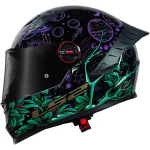 Capacete LS2 FF358 Pro Moon - Preto/Roxo