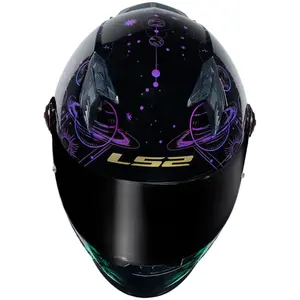 Imagem 5 de Capacete LS2 FF358 Pro Moon - Preto/Roxo