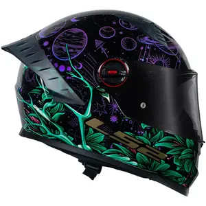 Imagem 2 de Capacete LS2 FF358 Pro Moon - Preto/Roxo