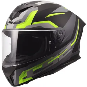 Capacete LS2 Rapid III Hyper - Preto/Amarelo Fluor Fosco