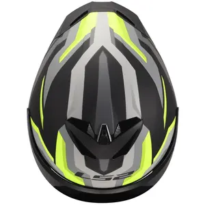 Imagem 3 de Capacete LS2 Rapid III Hyper - Preto/Amarelo Fluor Fosco