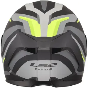 Imagem 4 de Capacete LS2 Rapid III Hyper - Preto/Amarelo Fluor Fosco
