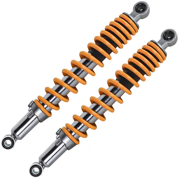 Imagem 1 de Amortecedor GP7 Cromado com Regulagem - Yamaha Fazer 150 2014 em diante / YBR 125i/150 2016 em diante - Mola Amarela (Par)