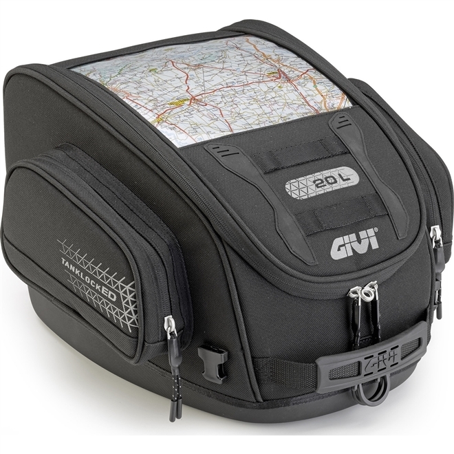 Borsa Laterale Moto Espandibile Borsa Cargo GIVI Ultima T 20LT - Impermeabile, Espandibile, Per Moto, Con Spallaccio E Rifrangenti Zaino Moto 20 Litri - 2