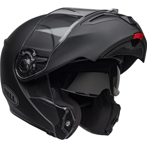 Capacete Bell SRT Modular Preto Fosco Articulado Grid Motors