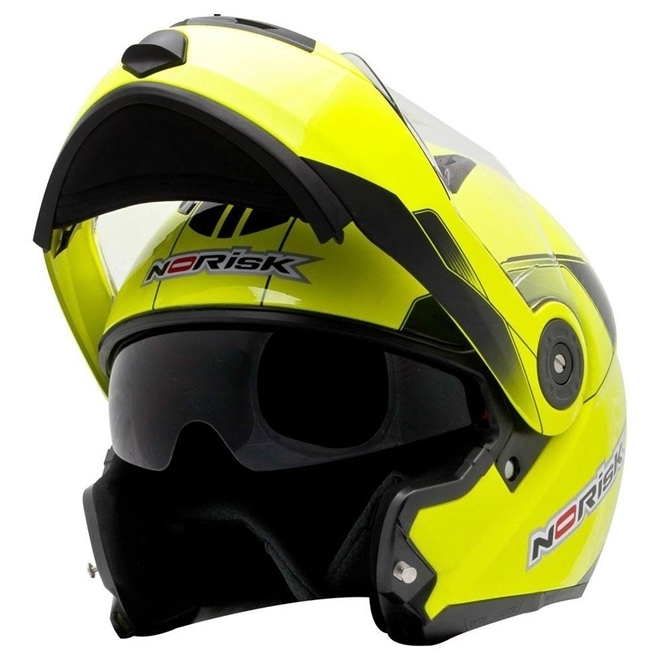 Capacete Norisk FF370 Articulado (ROBOCOP) Midnight Amarelo/Preto ...