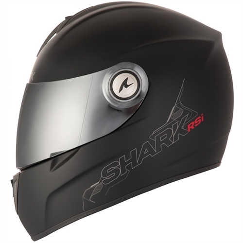 Capacete Shark RSI S2 Blank Matt KMA Preto - Grid Motors
