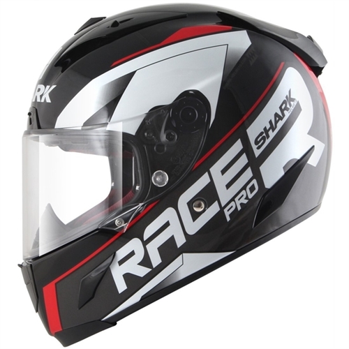 Capacete Shark Race-R Pro Sauer KAR Preto/Cinza/Vermelho - Grid Motors