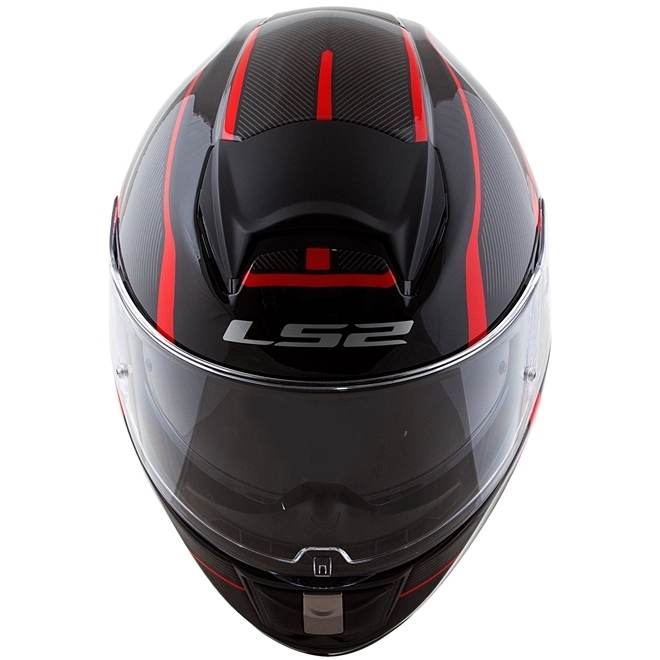 Capacete LS2 Vector FF397 Evo Aurora Preto/Cinza/Vermelho (Tri-composto ...