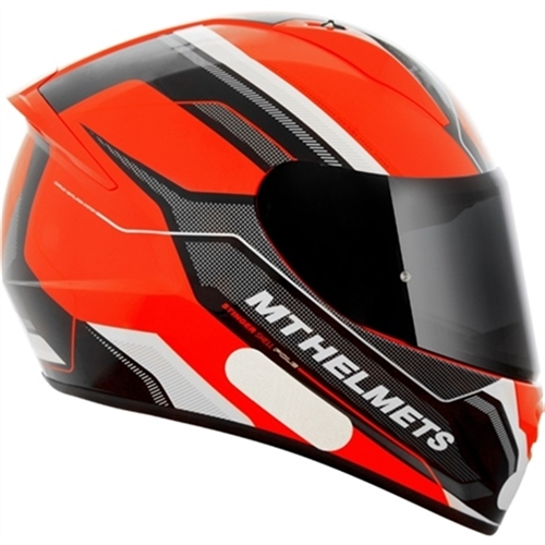 Capacete MT Stinger Pole Preto/Laranja 