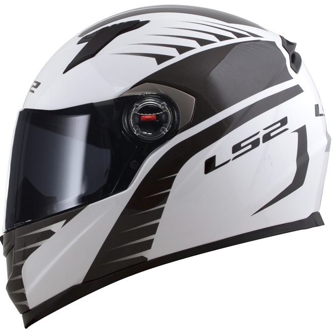 Capacete LS2 FF358 Air Fighter - Branco/Preto Fosco - Grid Motors